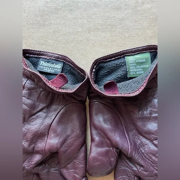 JoD Trench Coat Womens 22W Burgundy 100% Wool Velvet Collar 100% Leather Gloves - Picture 11 of 15